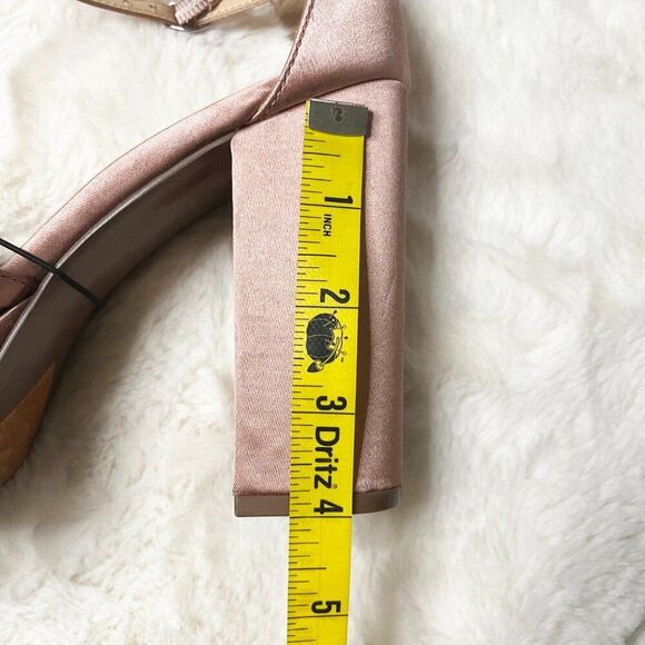 Who What Wear‎ Pink Satin Sydney Platform Heels NWT Size 7.5 - Picture 10 of 12